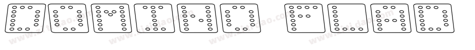 Domino flad kursiv omrids字体转换